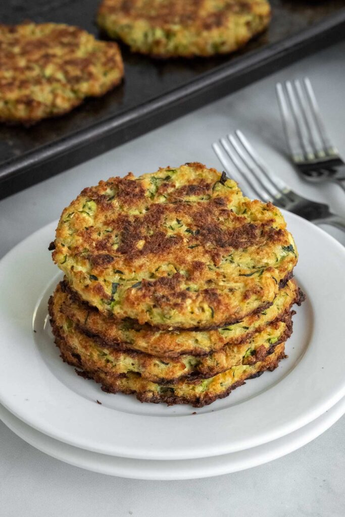 The Best Crispy Baked Zucchini Cakes