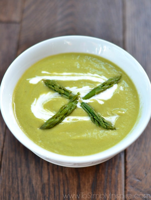 Creamy Asparagus Soup - To Simply Inspire