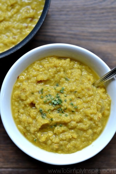 DAL, Indian Spiced Lentils - To Simply Inspire