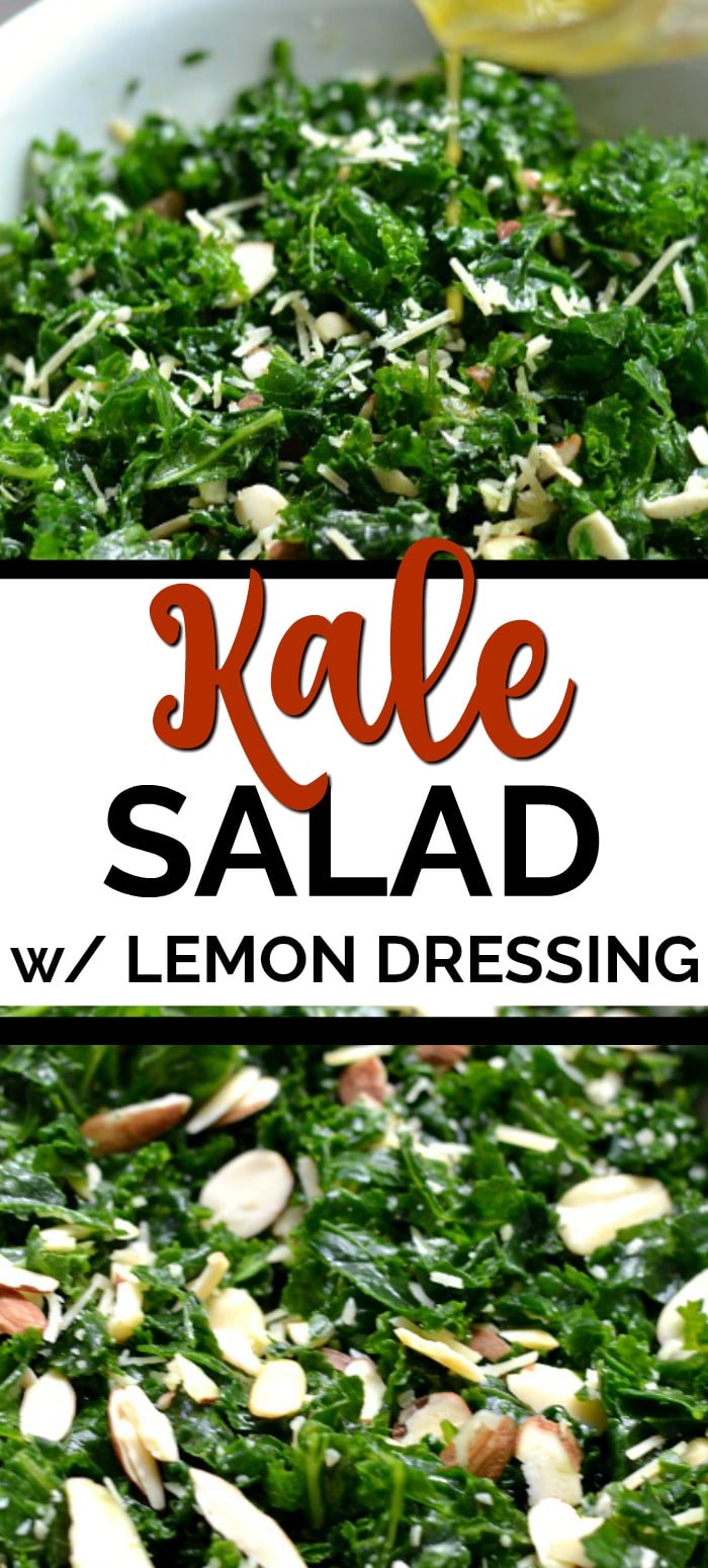 Easy Kale Salad With Lemon Vinaigrette Dressing To Simply Inspire   Kale Salad With Lemon Dressing 700x1550  