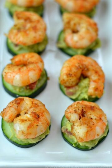 Cucumber Avocado Shrimp Appetizer - To Simply Inspire