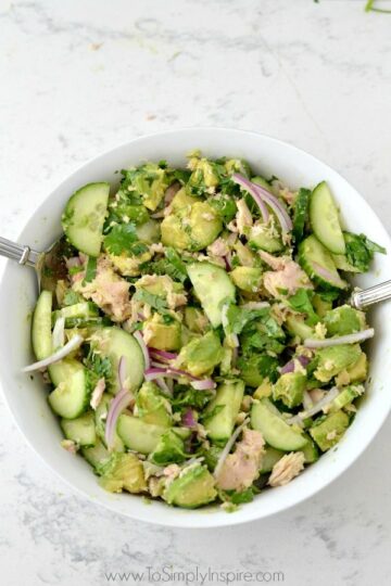 Easy Avocado Tuna Salad - To Simply Inspire