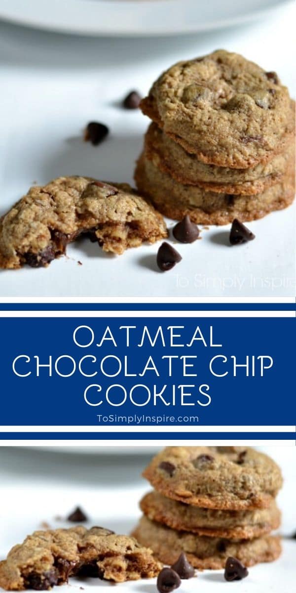 Healthy Oatmeal Chocolate Chip Cookies