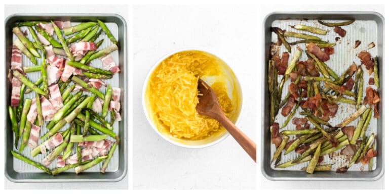 Roasted Asparagus and Bacon Carbonara - To Simply Inspire