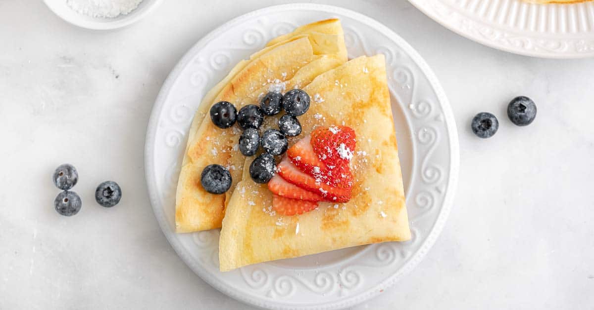 Easy French Crepes Recipe - Delicious Little Bites