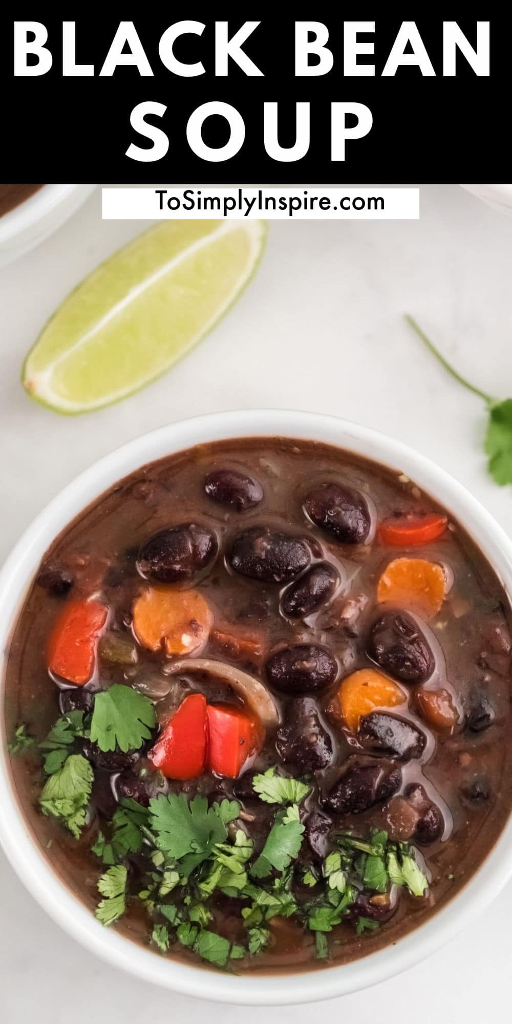 Easy Black Bean Soup - To Simply Inspire