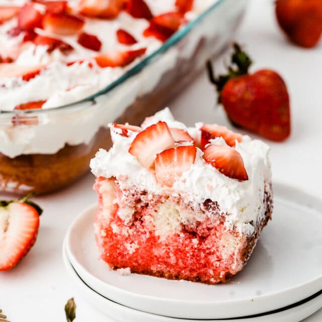 Easy Strawberry Poke Cake - To Simply Inspire