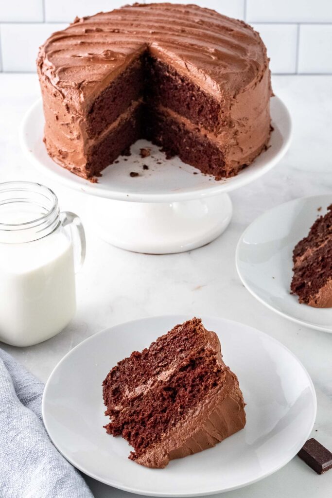 Best Easy Chocolate Fudge Cake - To Simply Inspire