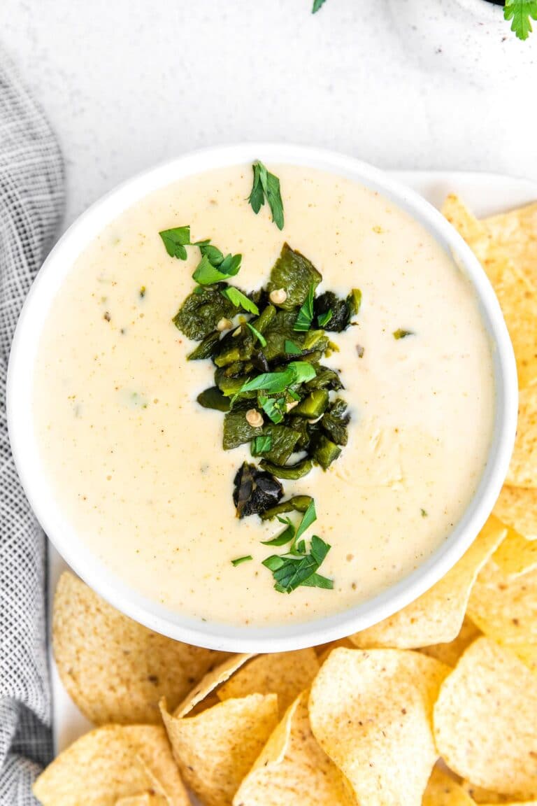 Poblano Queso Dip - To Simply Inspire