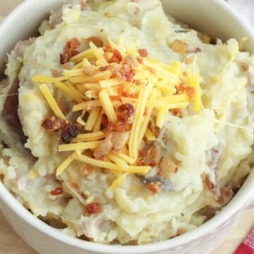 Slow Cooker Loaded Mashed Potatoes - To Simply Inspire