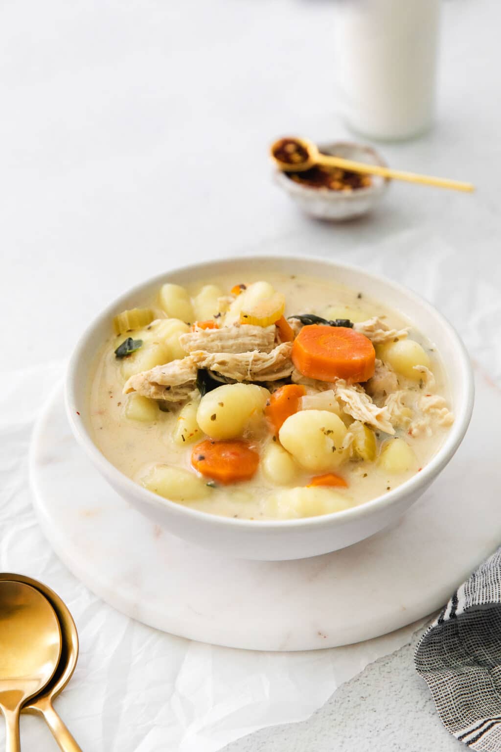 Easy Slow Cooker Chicken Gnocchi Soup - To Simply Inspire