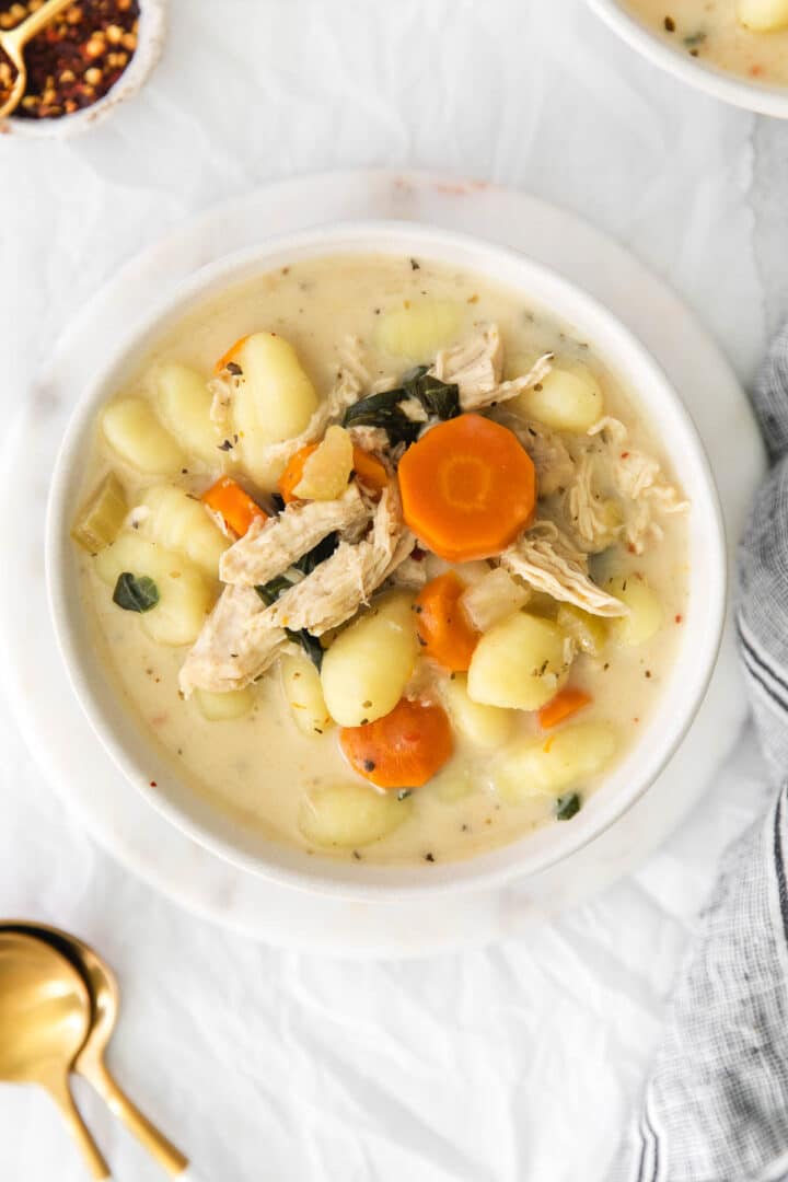 Easy Slow Cooker Chicken Gnocchi Soup - To Simply Inspire