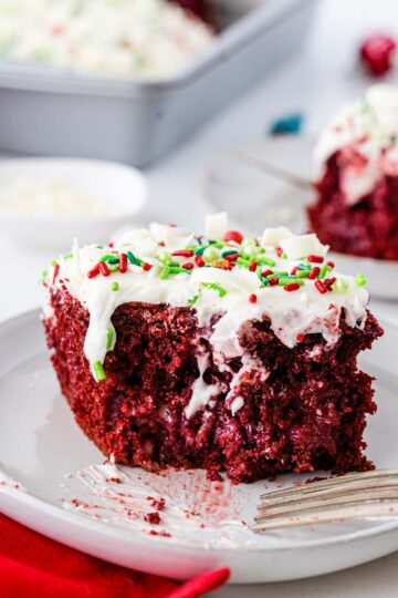 Easy Red Velvet Poke Cake - To Simply Inspire