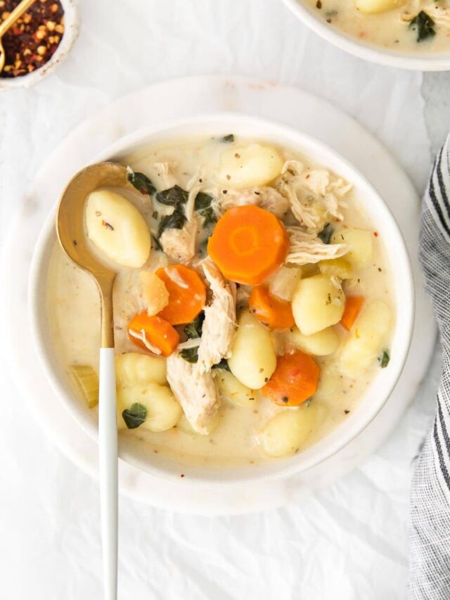 Slow Cooker Chicken Gnocchi Soup To Simply Inspire