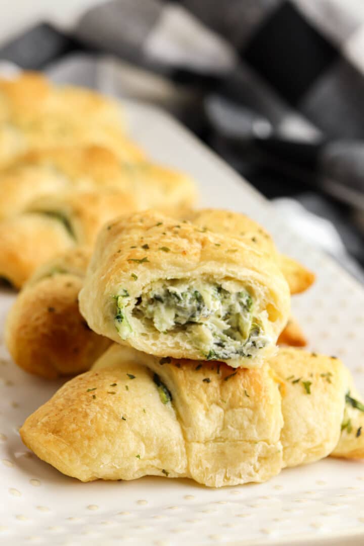 Spinach Artichoke Crescent Rolls - To Simply Inspire