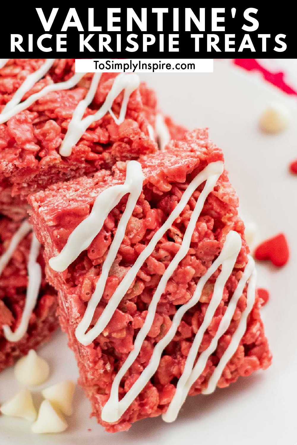 Valentine's Rice Krispie Treats - To Simply Inspire