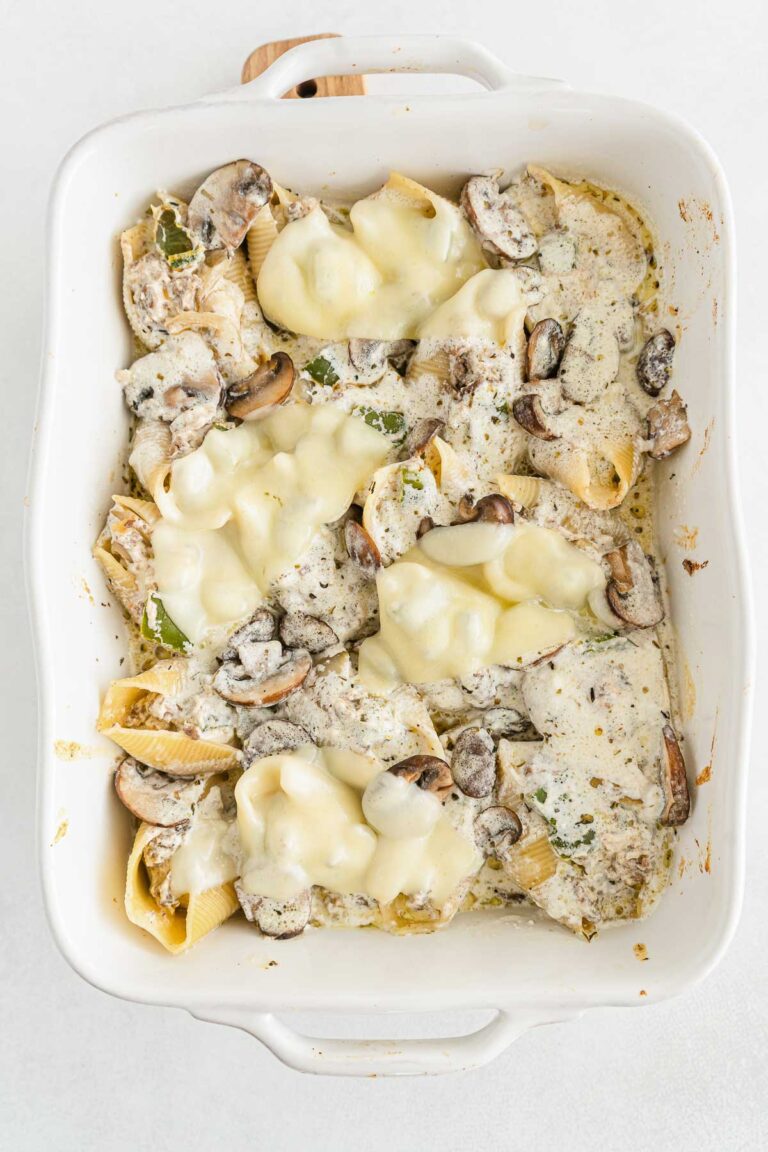 Philly Cheesesteak Stuffed Shells - To Simply Inspire