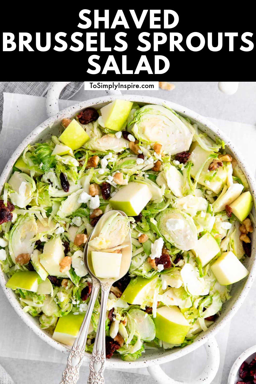 Shaved Brussels Sprout Salad - To Simply Inspire