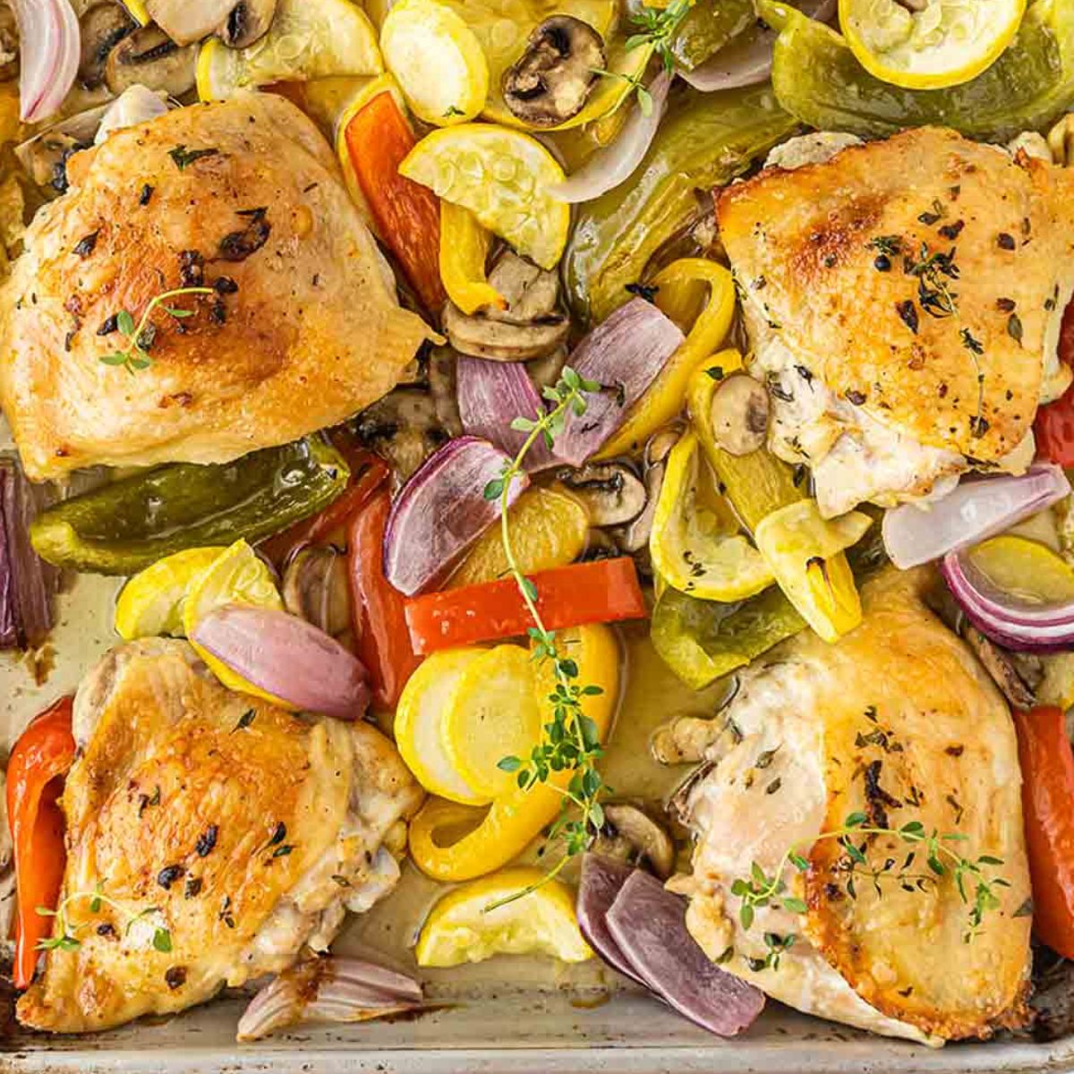 EASY Sheet Pan Chicken Thighs - I Heart Naptime