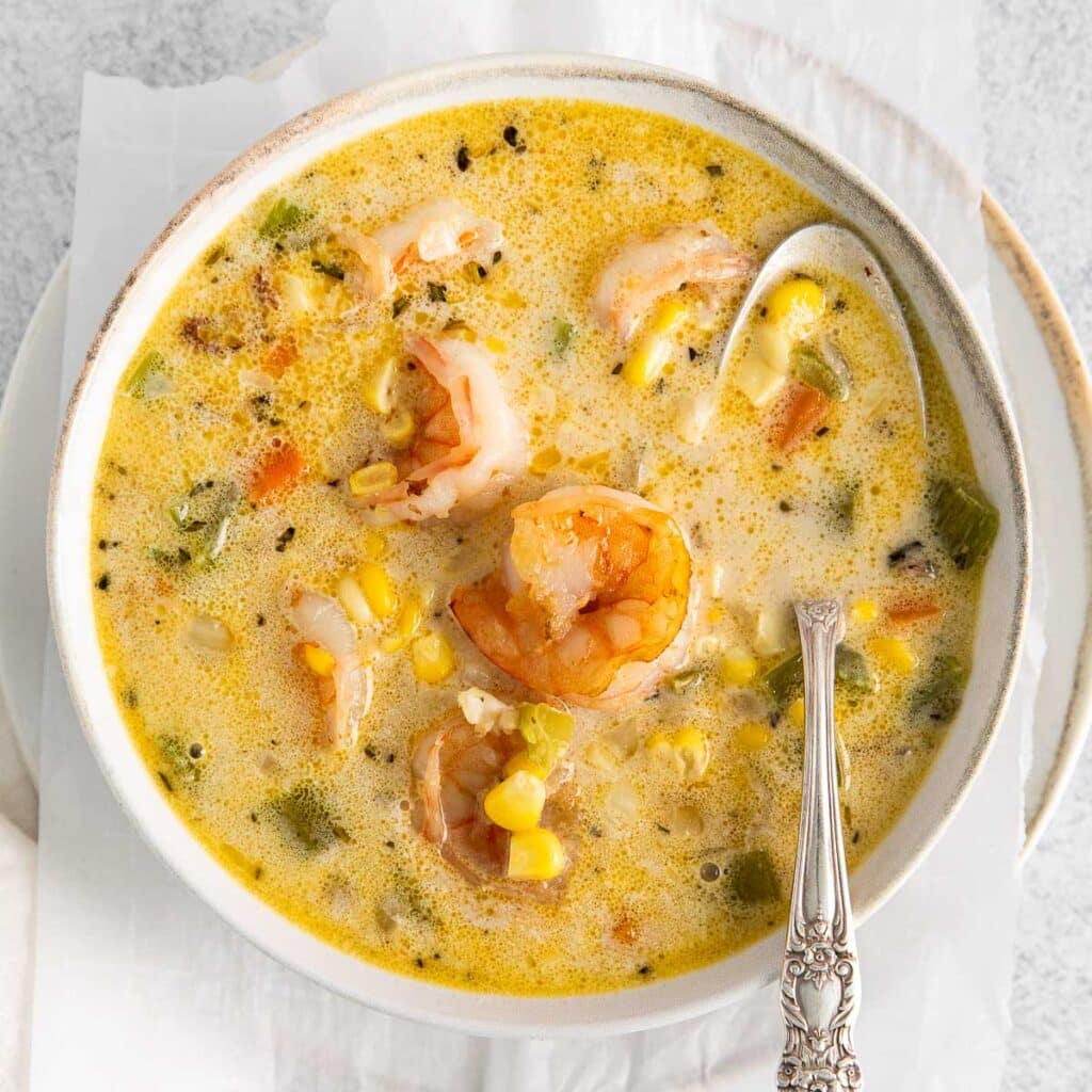 Shrimp Corn Chowder - To Simply Inspire