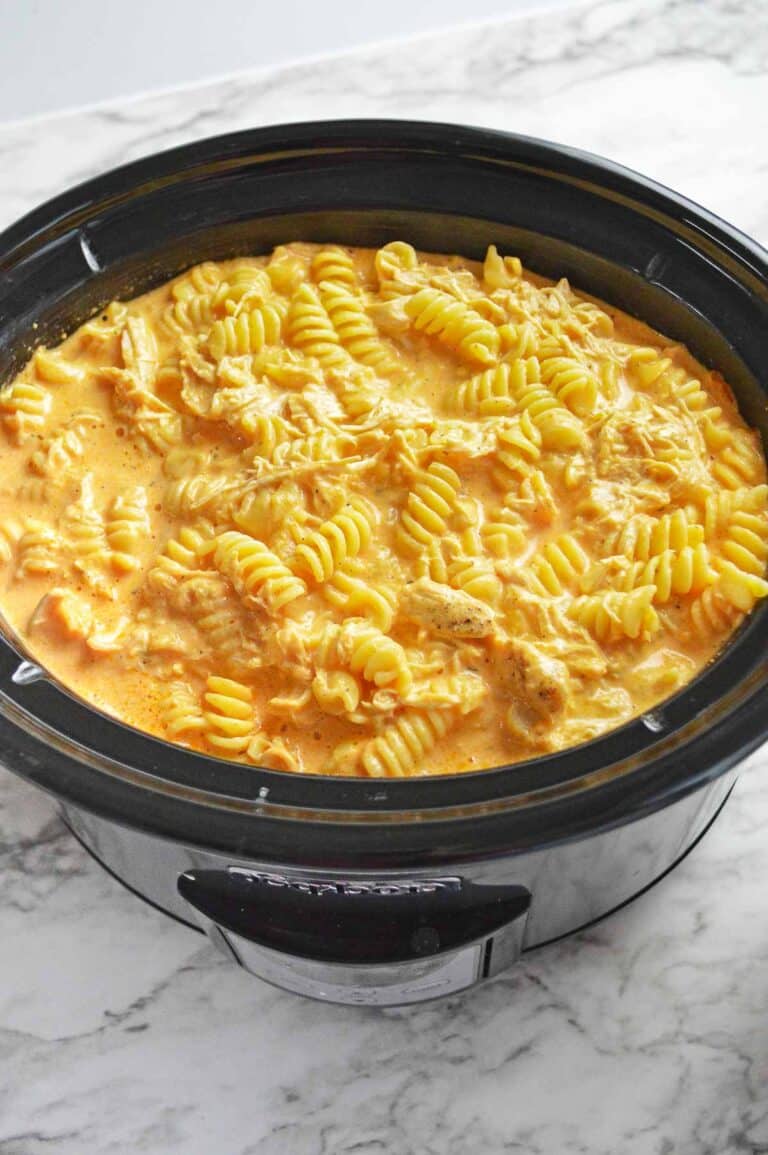 Easy Crock Pot Buffalo Chicken Mac And Cheese To Simply Inspire 5838