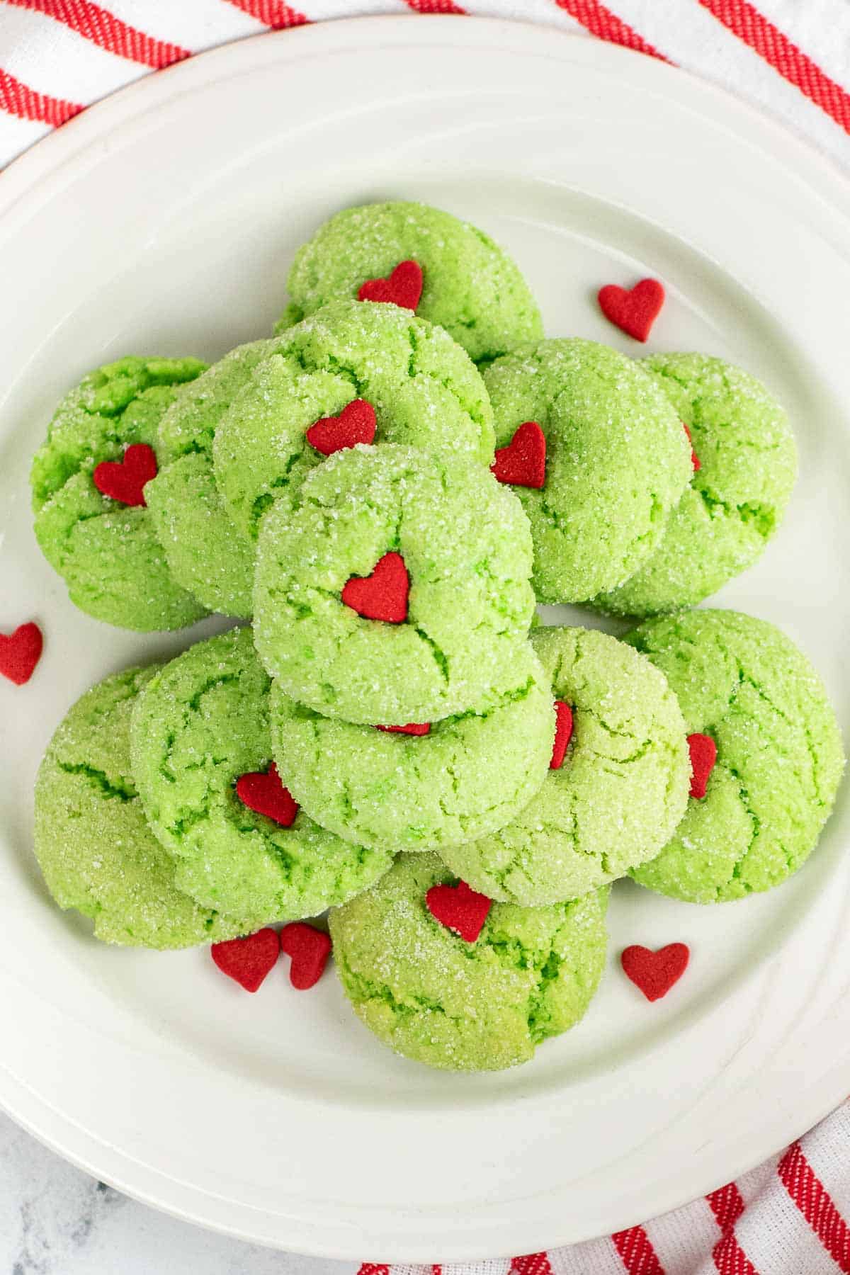 Green Grinch Cookies - Sweets by Elise