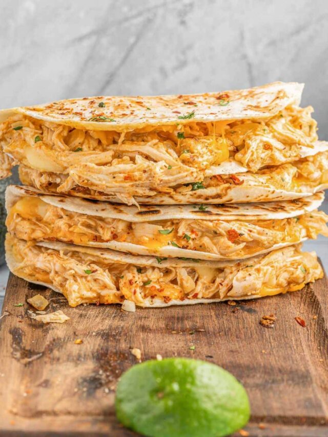 Easy Buffalo Chicken Quesadillas - To Simply Inspire