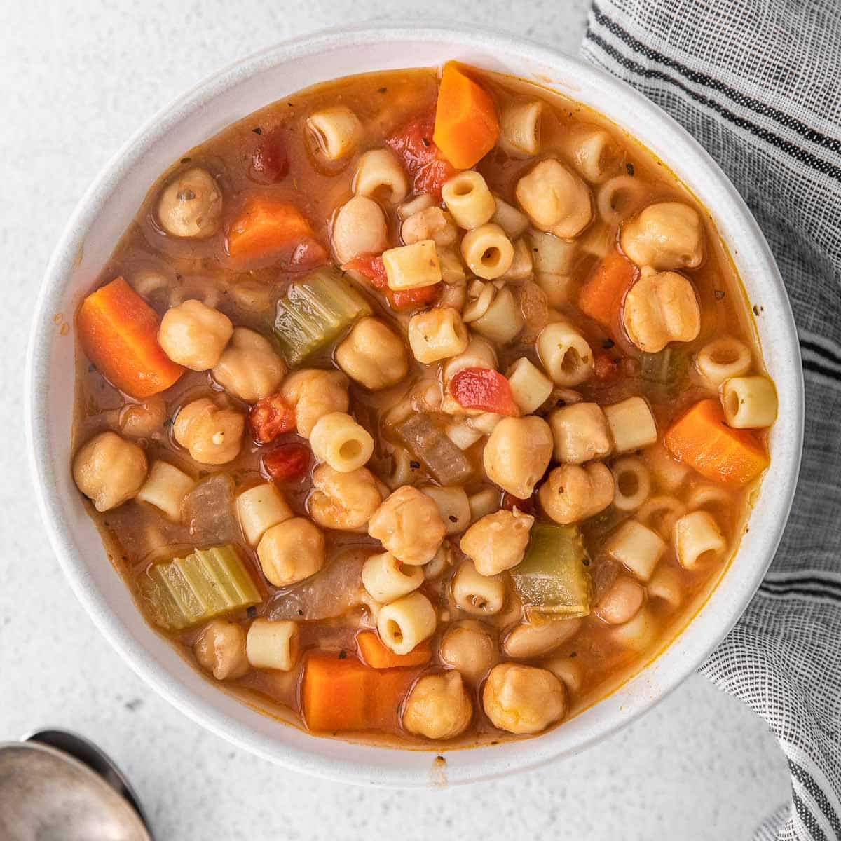 Vegetarian Minestrone Soup - To Simply Inspire