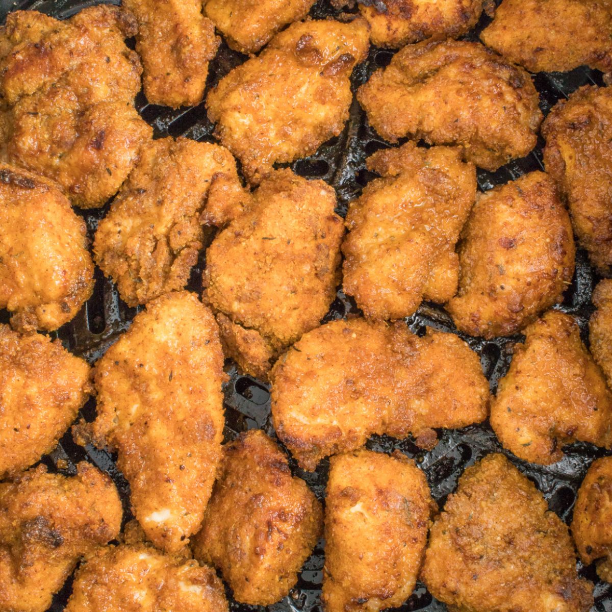 Chicken nuggets in a air outlet fryer