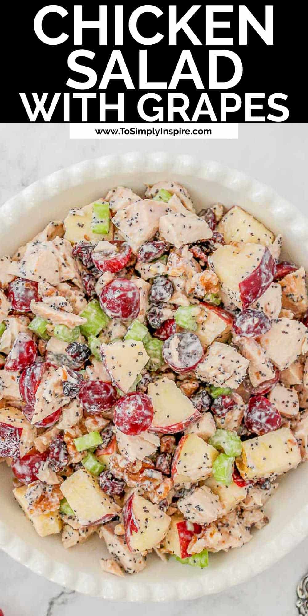 Easy Chicken Salad With Grapes Recipe - To Simply Inspire