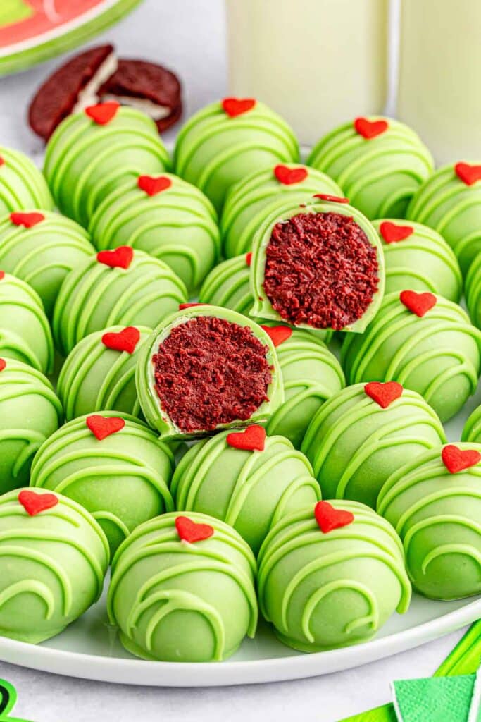 Grinch Oreo Balls - No-bake Christmas Treat