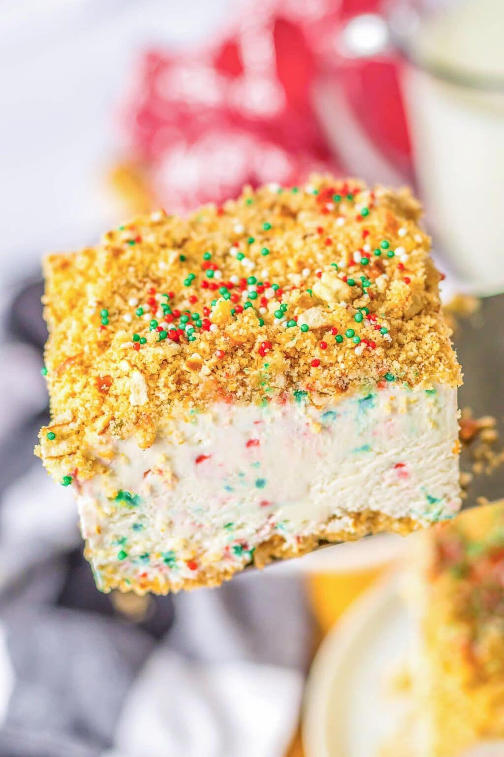 Christmas Cheesecake Bars - To Simply Inspire