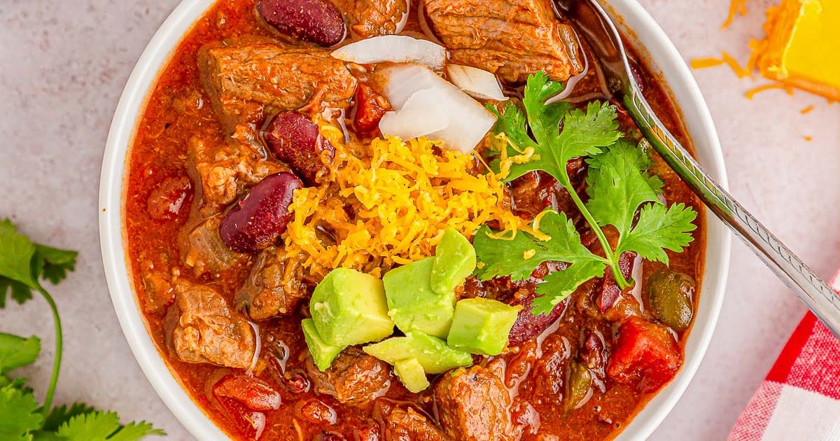 Easy Stew Meat Chili Recipe To Simply Inspire   Stew Meat Chili 17 