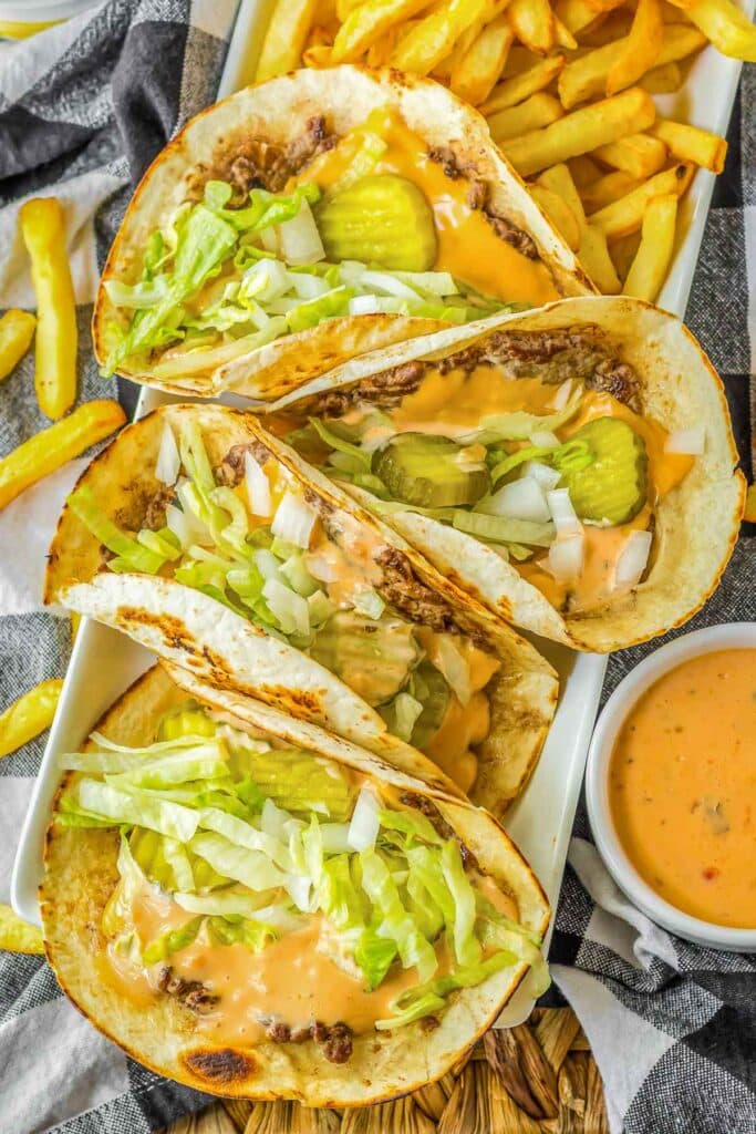 Easy Smash Burger Tacos - To Simply Inspire