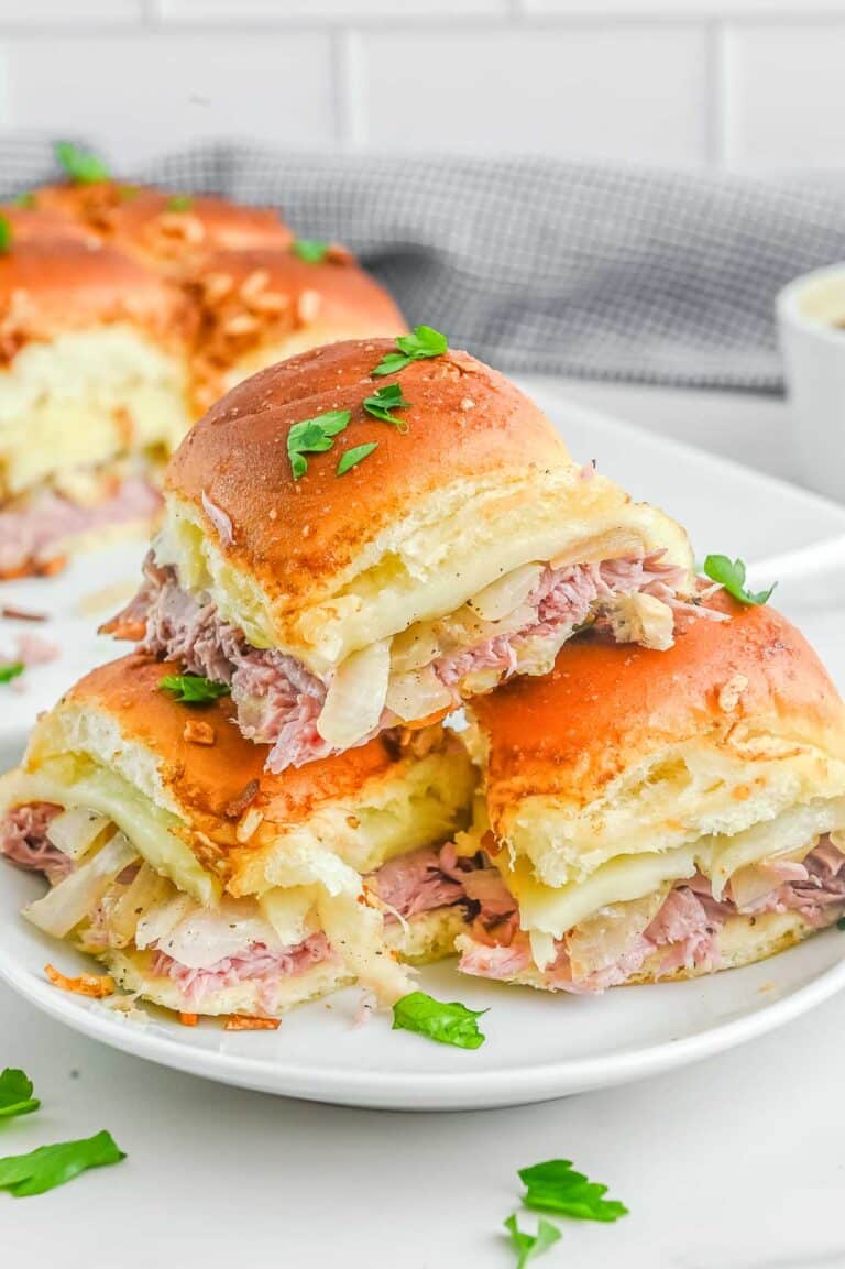 Easy French Dip Sliders with Au Jus - To Simply Inspire